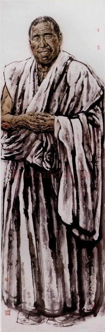 2001年 冯远 《苍生.藏人组画系列》 书画作品