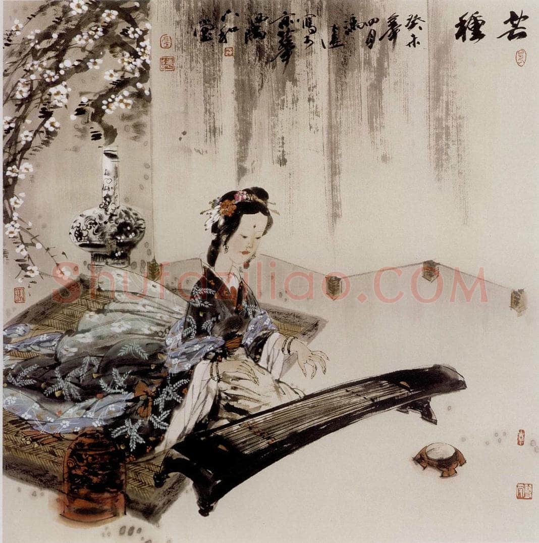 2003年 冯远 《芒种.古人词意》 书画作品
