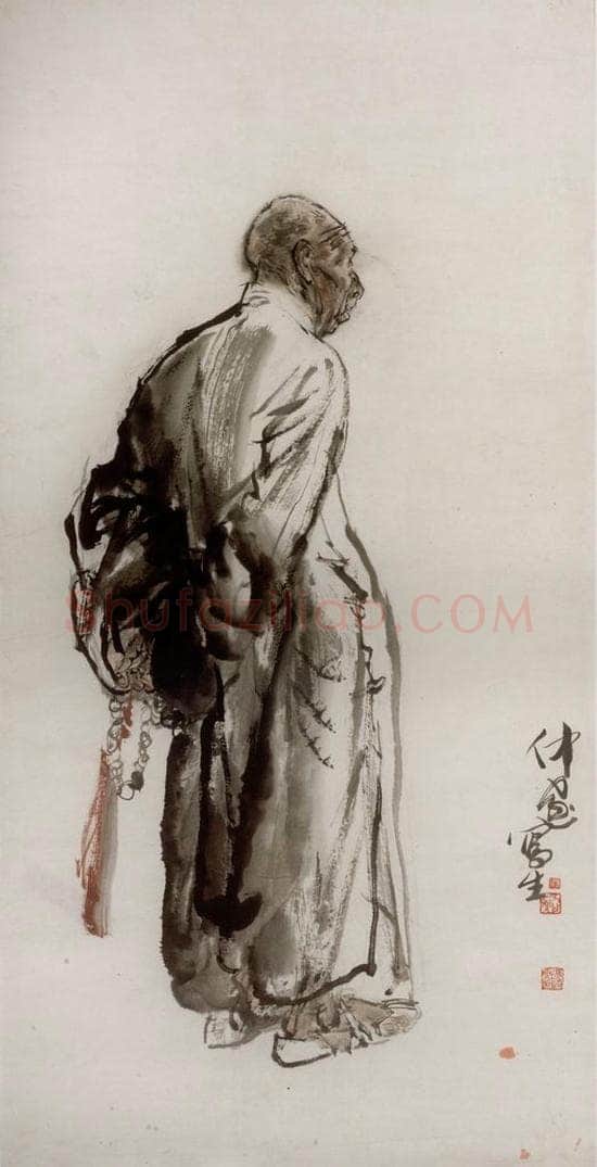 1983年 冯远 《善男》 书画作品
