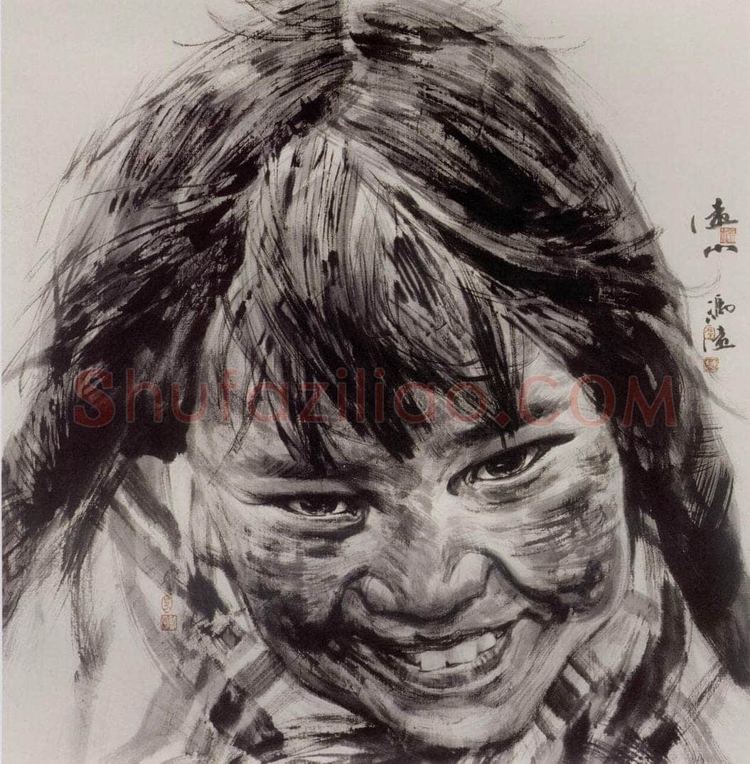 2006年 冯远 《远山.拉哈屯的父老乡亲》 书画作品