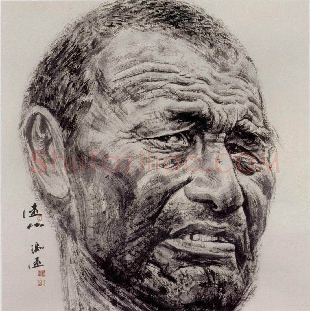 2006年 冯远 《远山.拉哈屯的父老乡亲》 书画作品