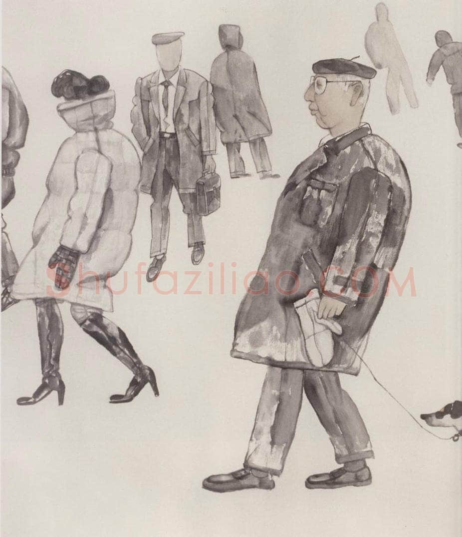 2000年 卢沉 《广场》 书画作品