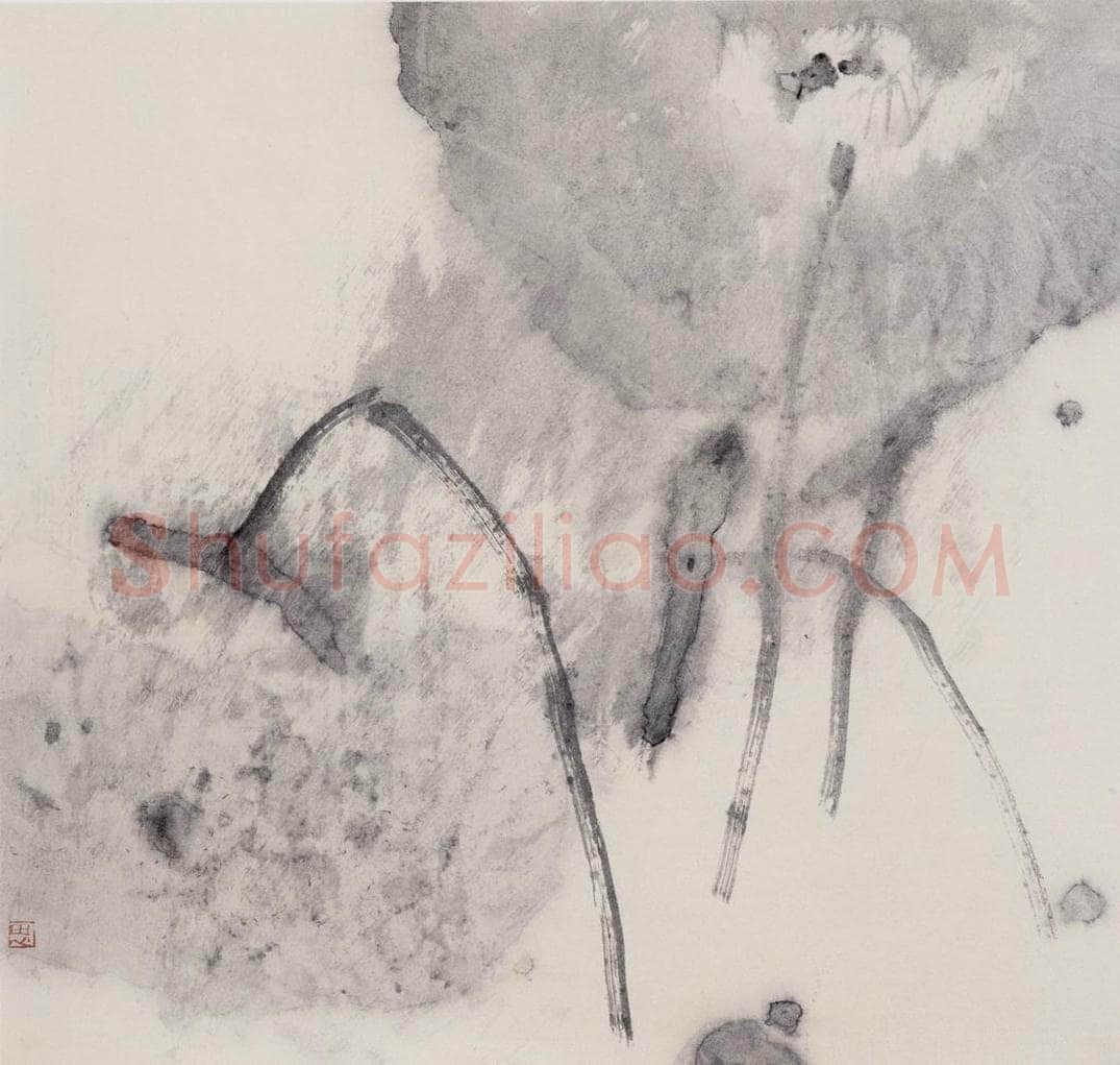 1992年 周思聪 《雨潇潇》 书画作品