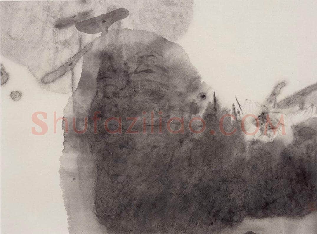 1992年 周思聪 《花发草莽间》 书画作品