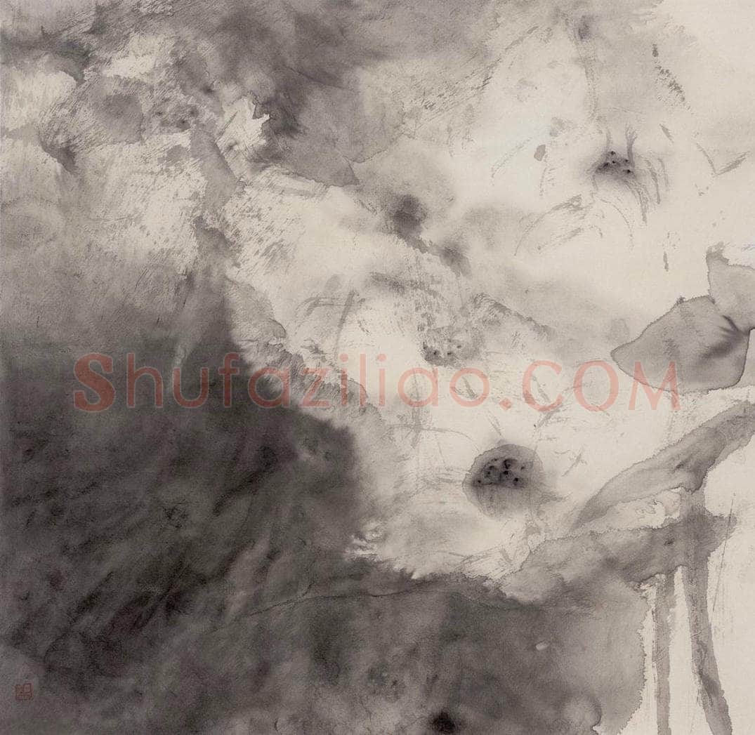 1992年 周思聪 《雨未歇》 书画作品