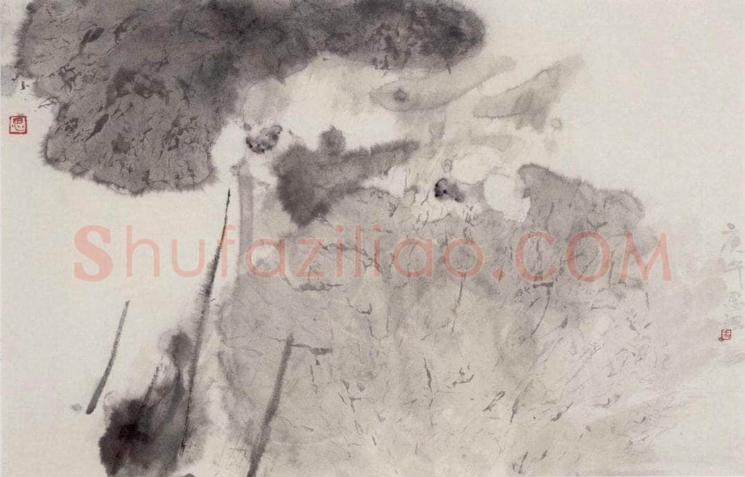 1990年 周思聪 《雨来》 书画作品