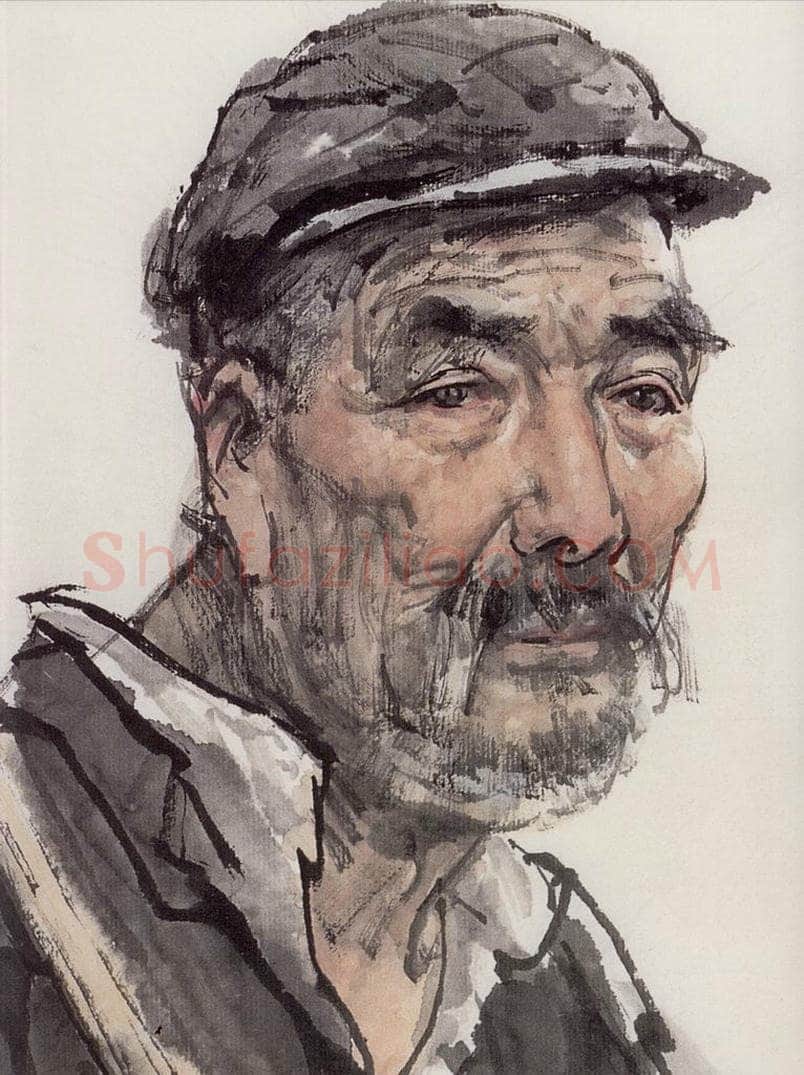 1978年 卢沉 《人物写生》 书画作品