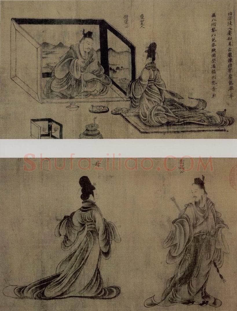 东晋 顾恺之 《列女图卷》 书画作品