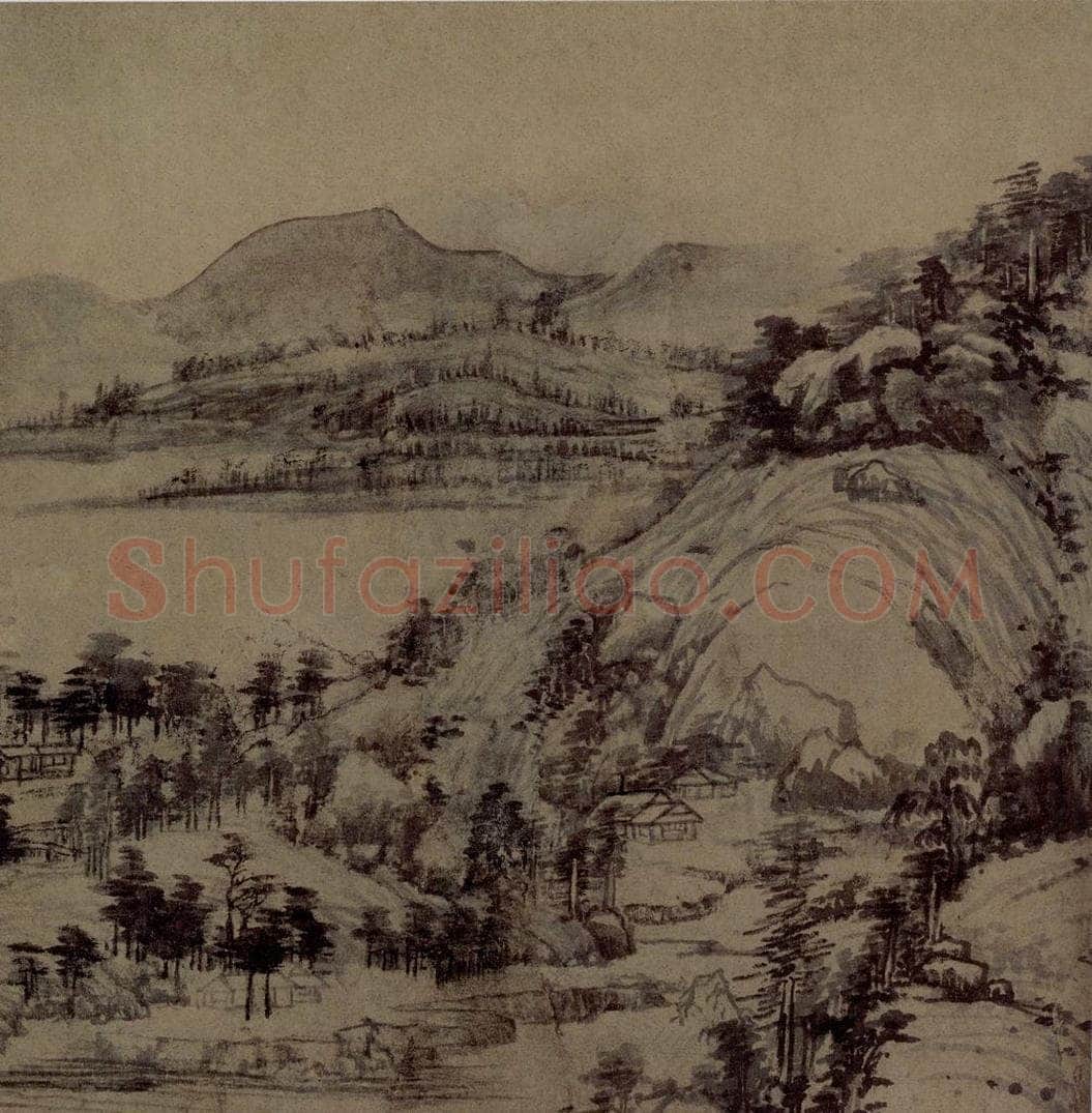 元 黄公望 《富春山居圖卷》(剩山圖局部) 书画作品