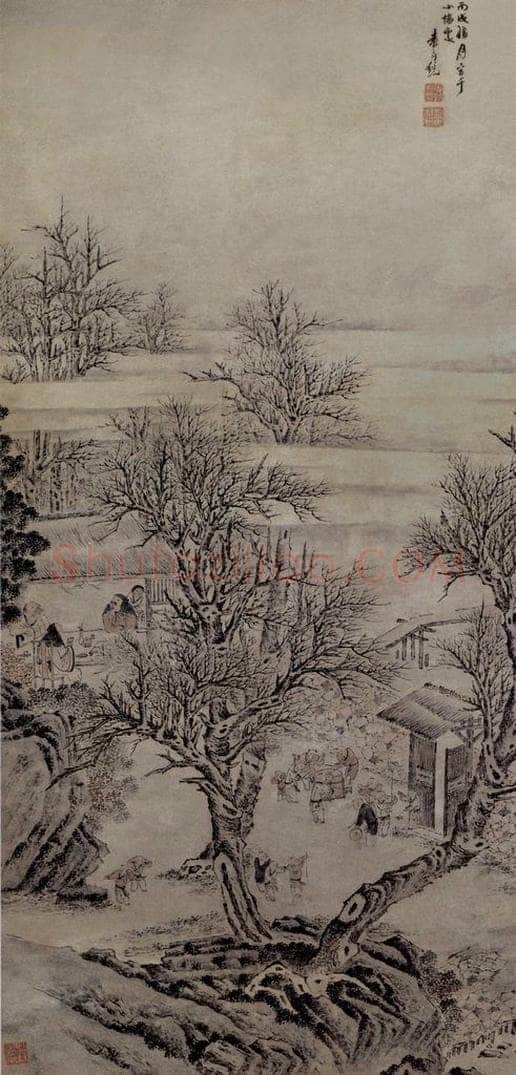 明 曾鯨 《董其昌像軸》 书画作品