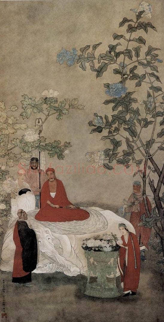 明 吴彬 《普賢像軸》 书画作品