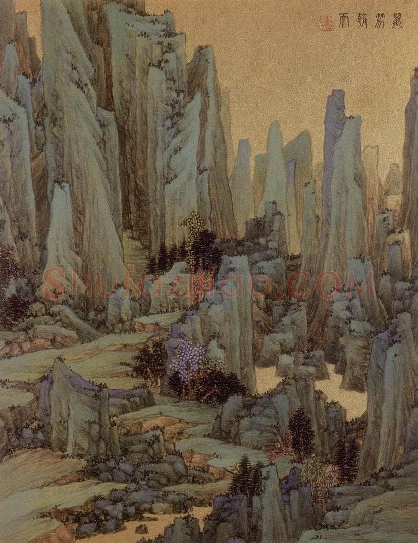 清 任熊 《十万图页》 书画作品