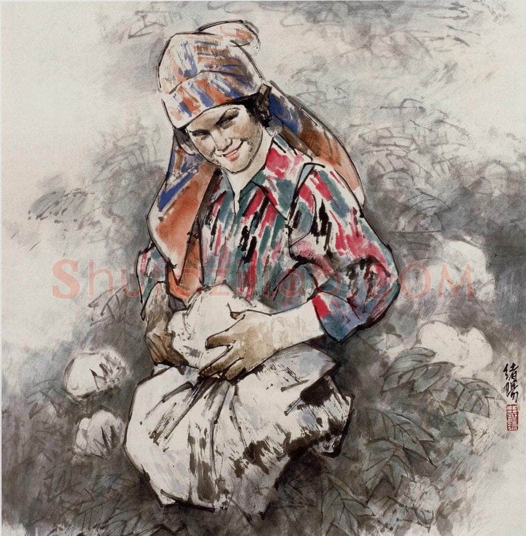 1999年 王绪阳 《棉桃》 书画作品