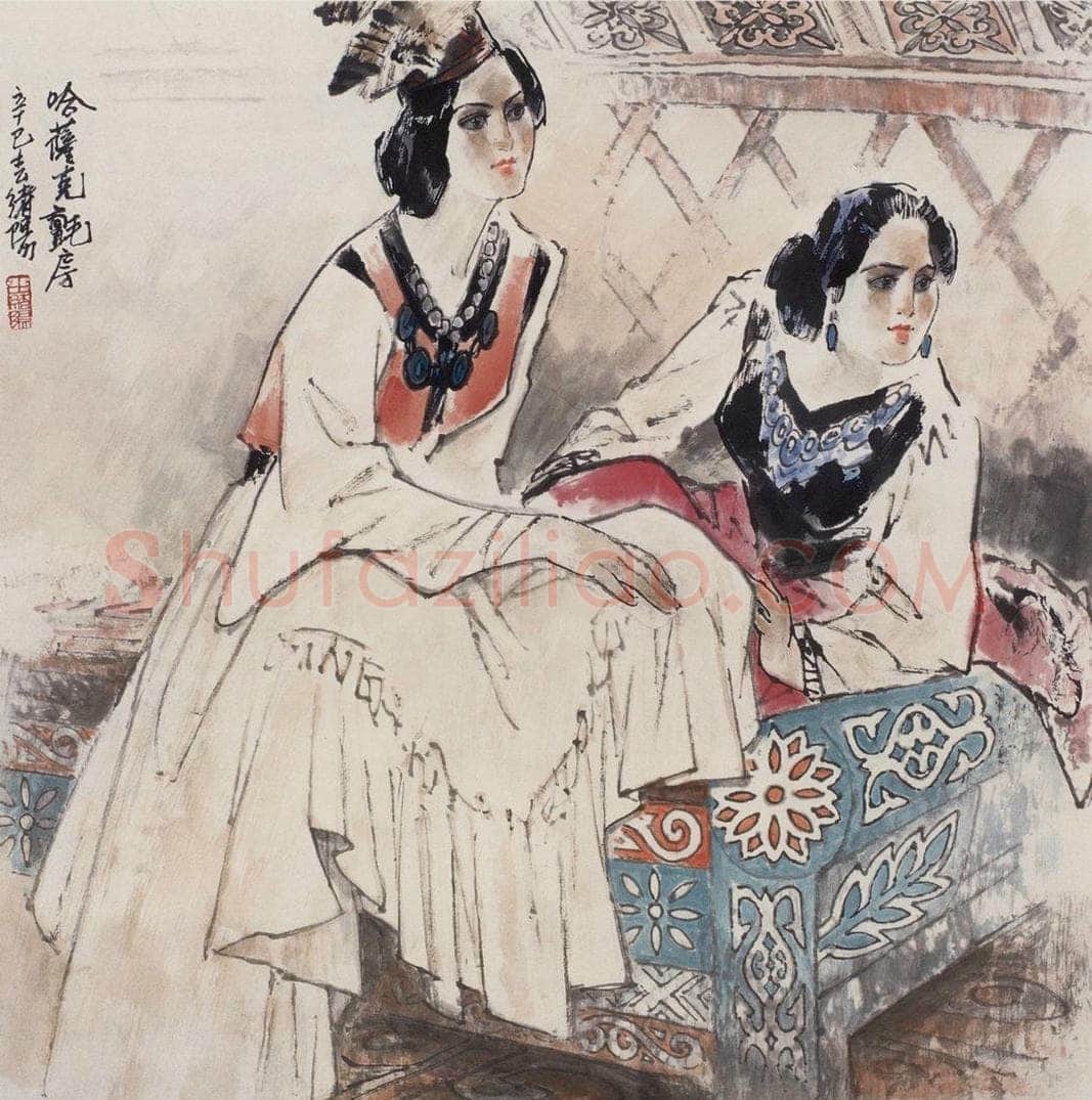 1999年 王绪阳 《毡房》 书画作品