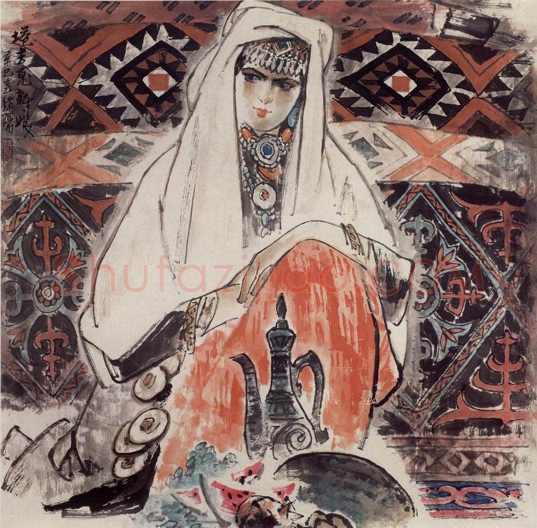 1999年 王绪阳 《新娘》 书画作品