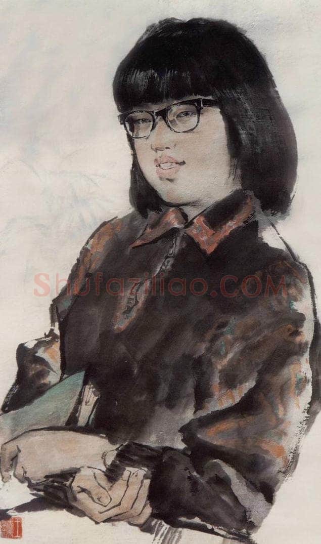 1983年 王绪阳 《我的女儿》 书画作品