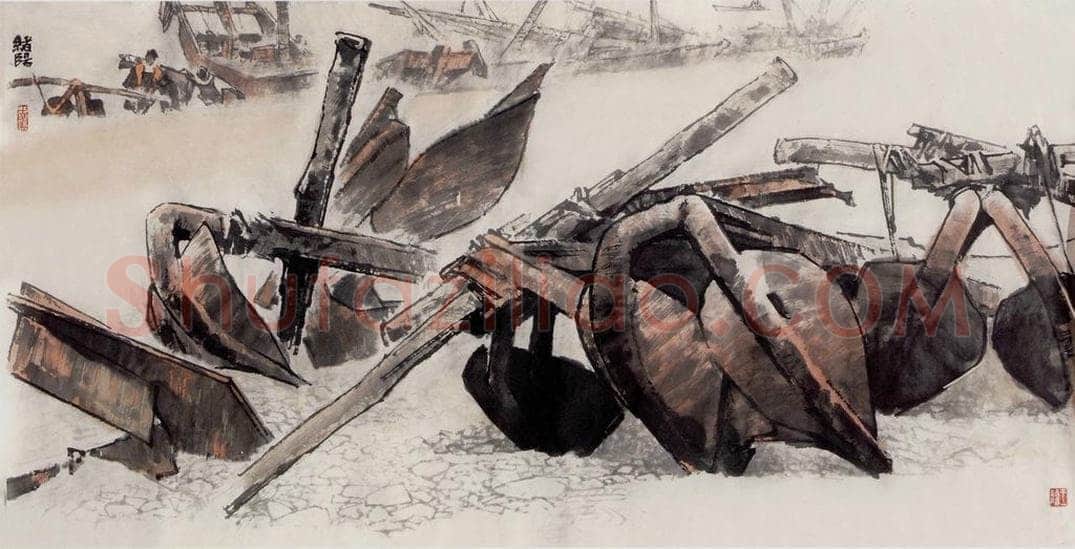 2001年 王绪阳 《饱经风浪》 书画作品