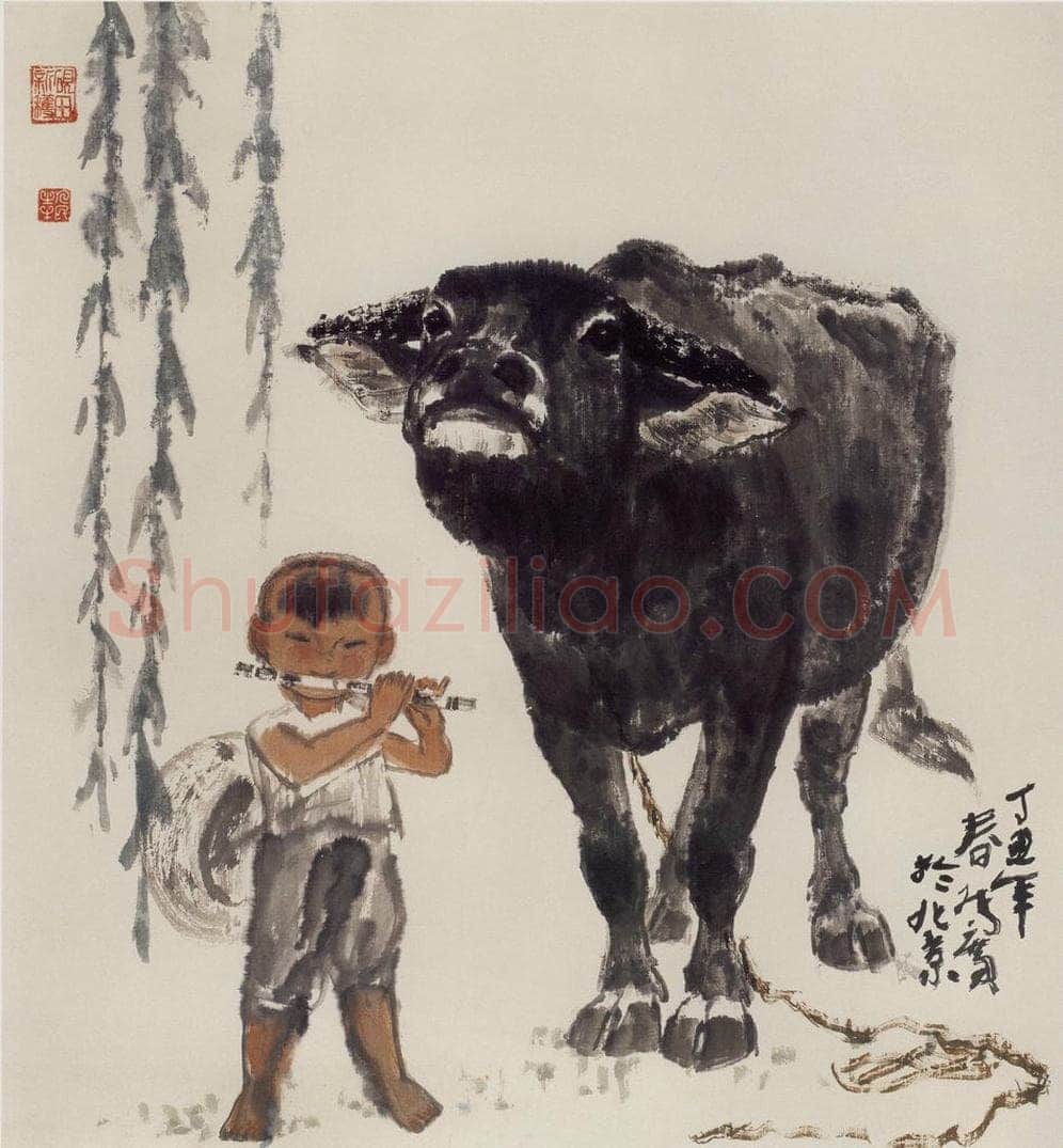 现代 张广 《知音》 书画作品