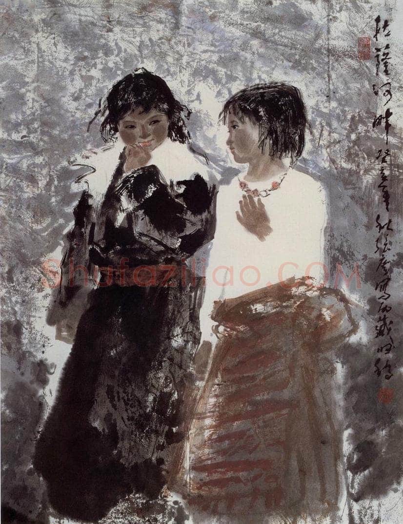  张广 《拉萨河畔》 书画作品