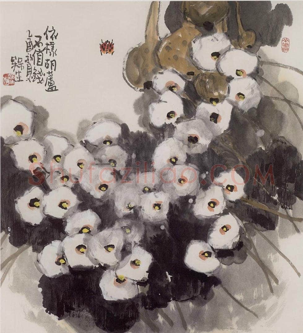 2005年 赵梅生 《依样葫芦不值钱》 书画作品