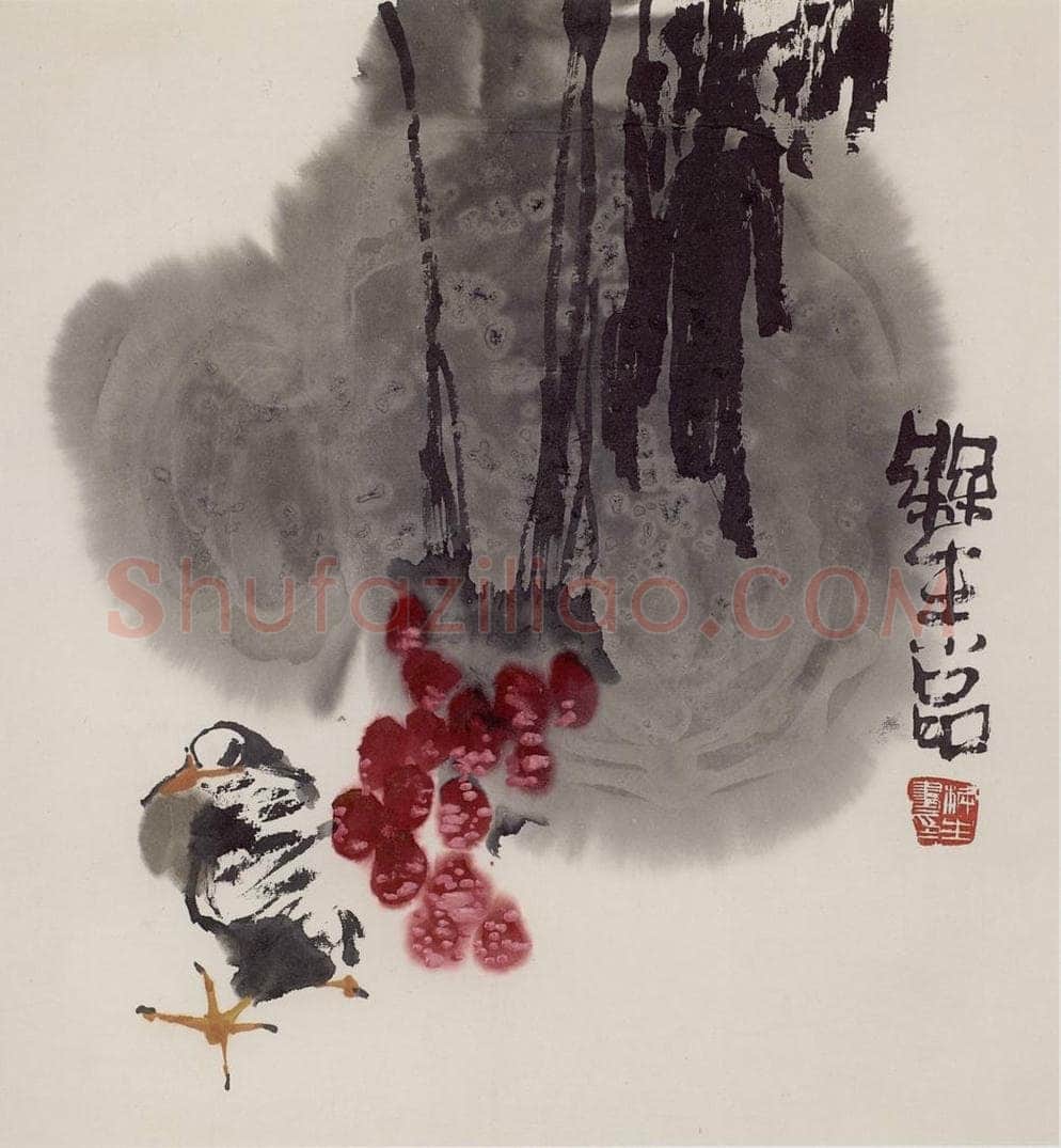 1985年 赵梅生 《花卉小品》 书画作品