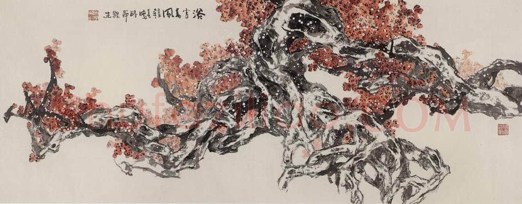 2003年 赵梅生 《浴雪春风》 书画作品