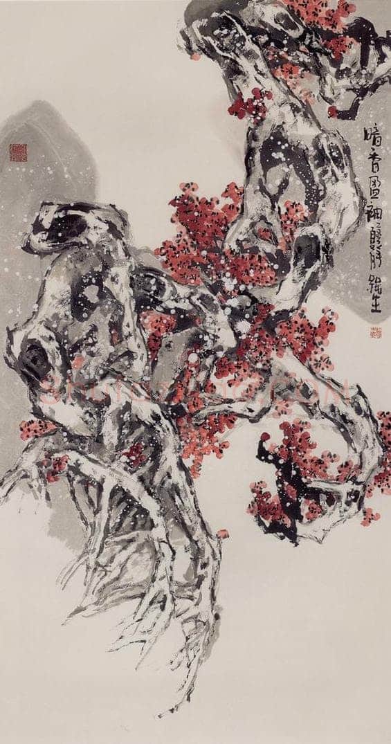 2003年 赵梅生 《暗香赢袖》 书画作品