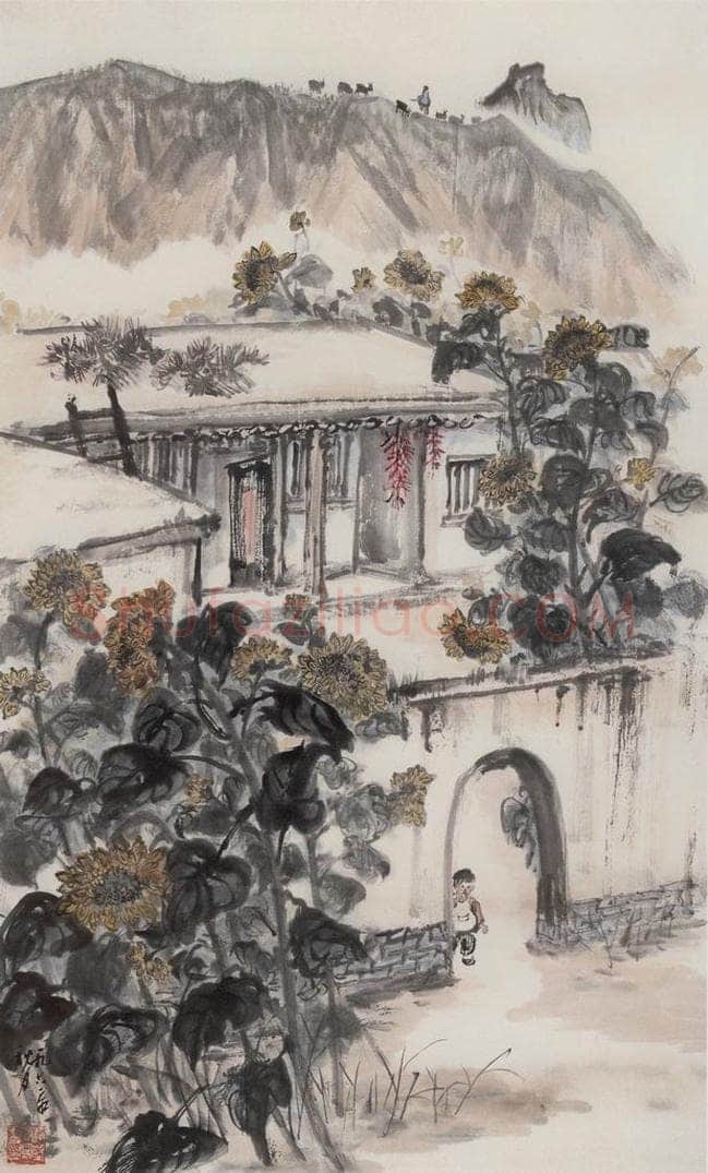 1962年 赵望云 《塞外人间》 书画作品