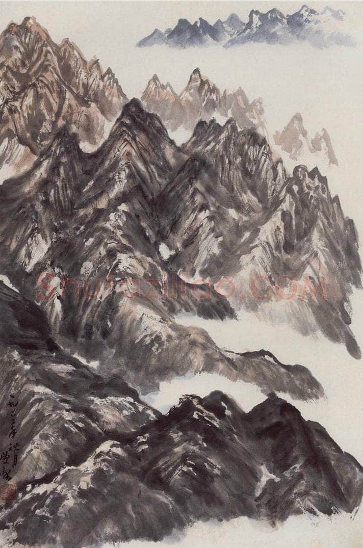1962年 赵望云 《夕照》 书画作品