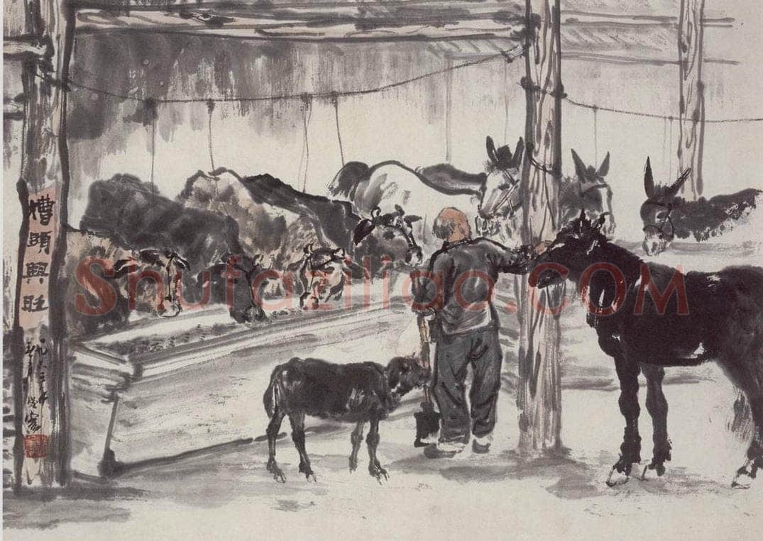 1963年 赵望云 《糟头兴旺》 书画作品