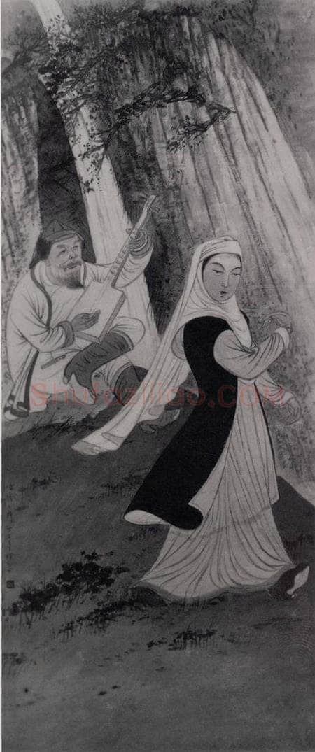 1943年 赵望云 《哈萨克舞》 书画作品