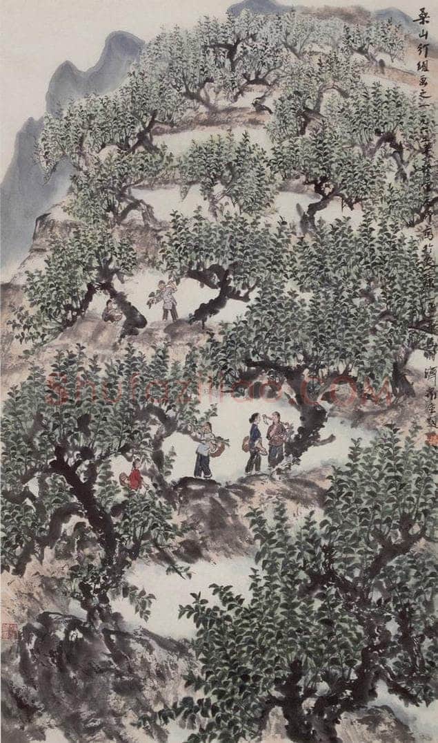 1965年 赵望云 《桑山行组图》 书画作品