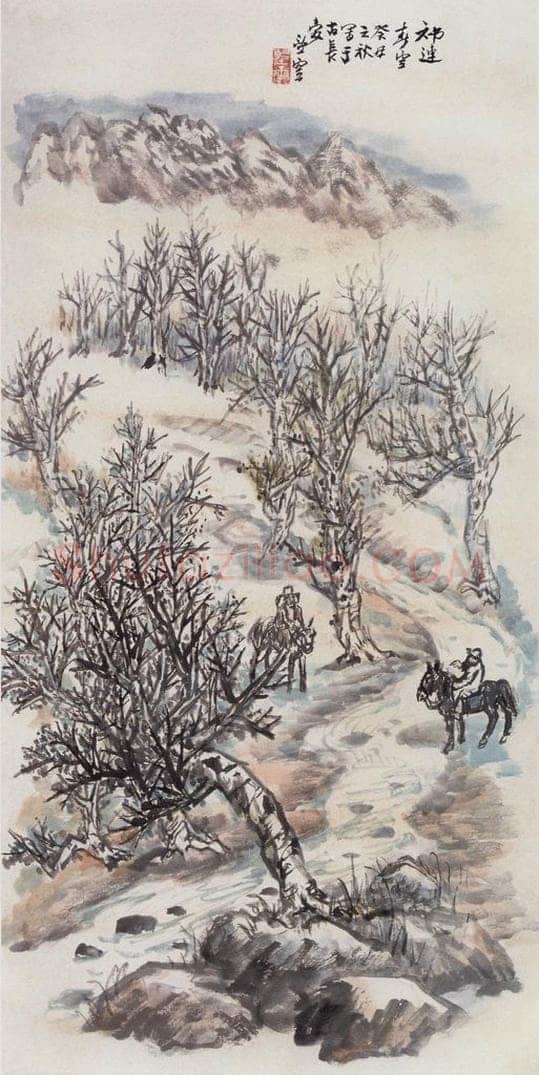 1973年 赵望云 《祁连春雪》 书画作品