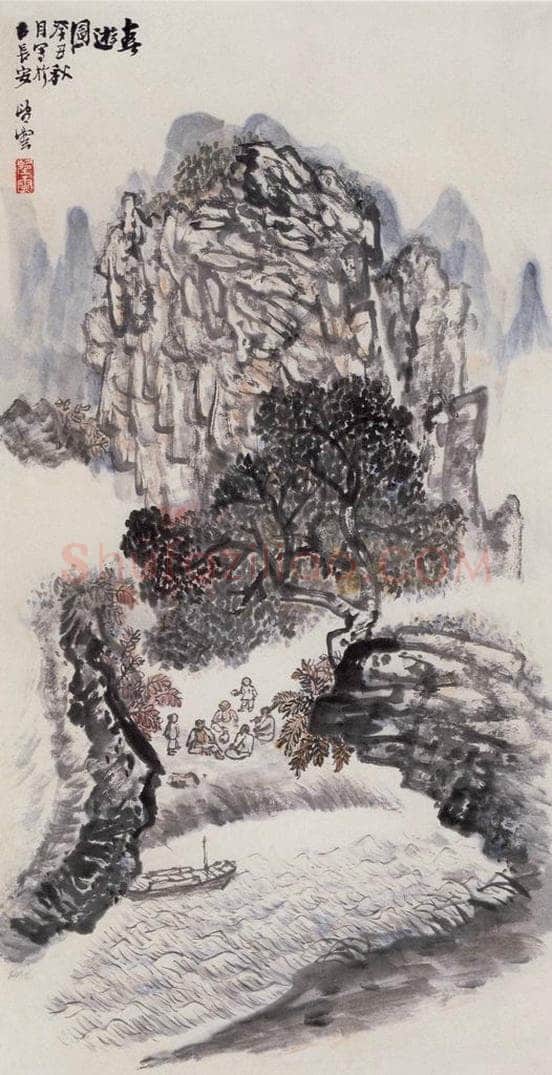1973年 赵望云 《春游图》 书画作品