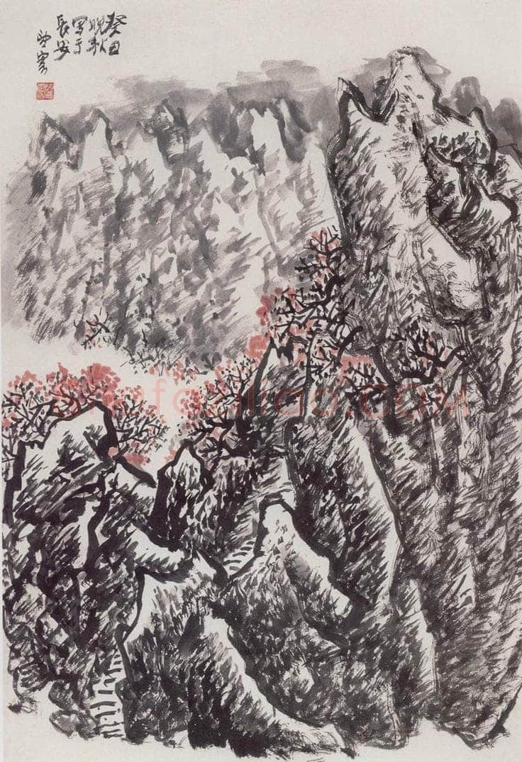 1973年 赵望云 《祁连晚秋》 书画作品
