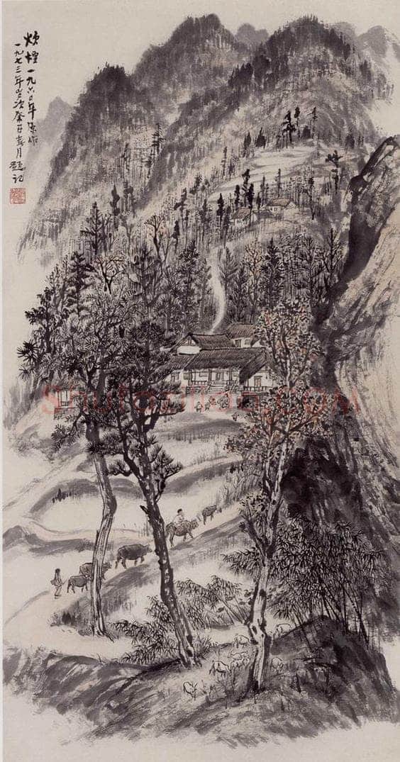 1960年 赵望云 《炊烟》 书画作品