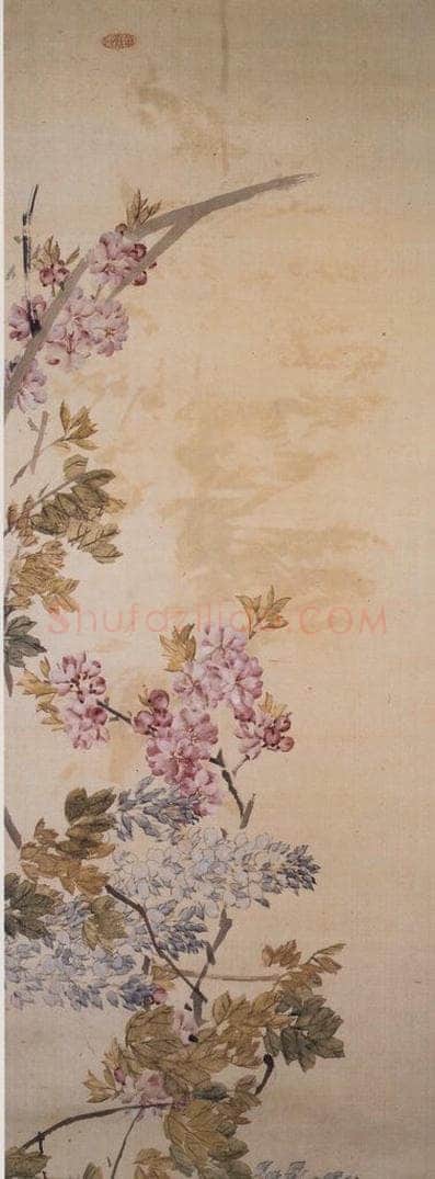 清 虚谷 《花卉卷》 书画作品