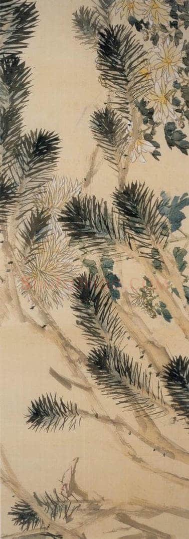 清 虚谷 《花卉卷》 书画作品