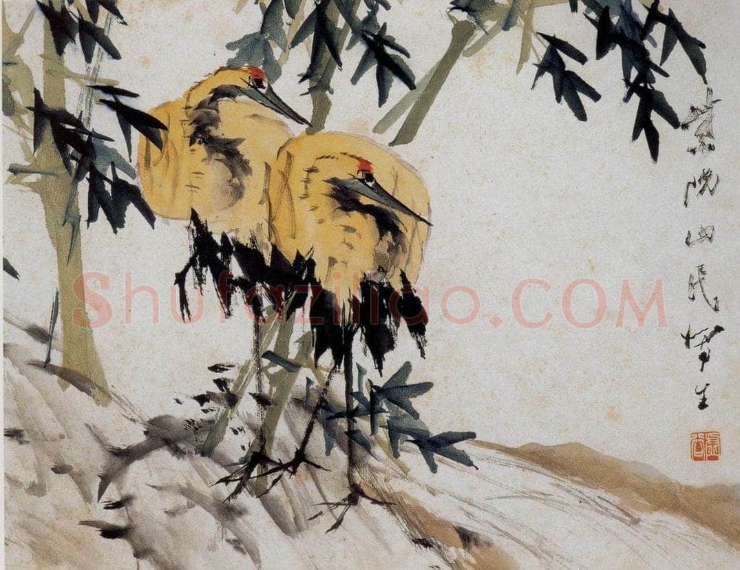 清 虚谷 《花鸟水族图册》 书画作品