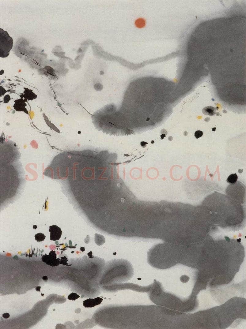 1984年 吴冠中 春雪 书画作品