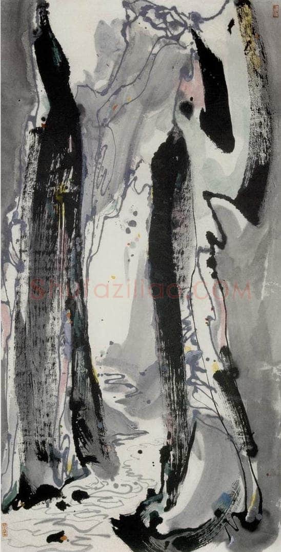 1987年 吴冠中 长江三峡 书画作品