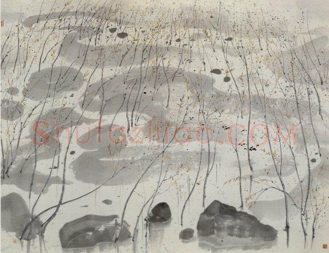 1986年 吴冠中 春秋 书画作品