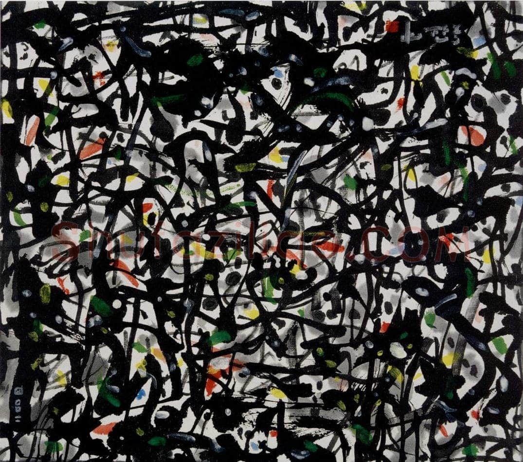 2005年 吴冠中 眼花 书画作品