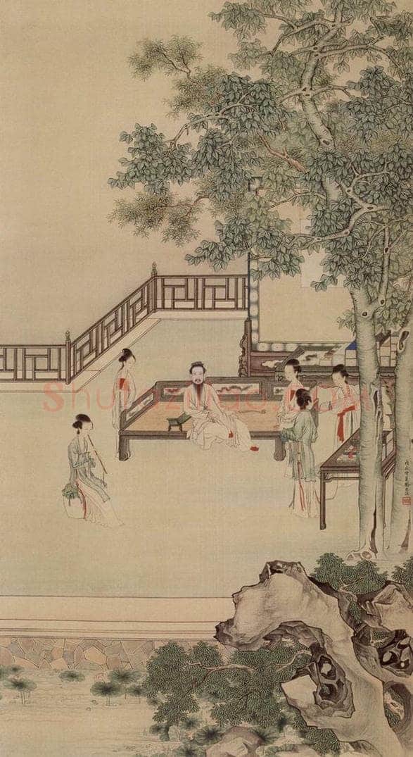 1928年 刘凌沧 《高士纳凉图》 书画作品