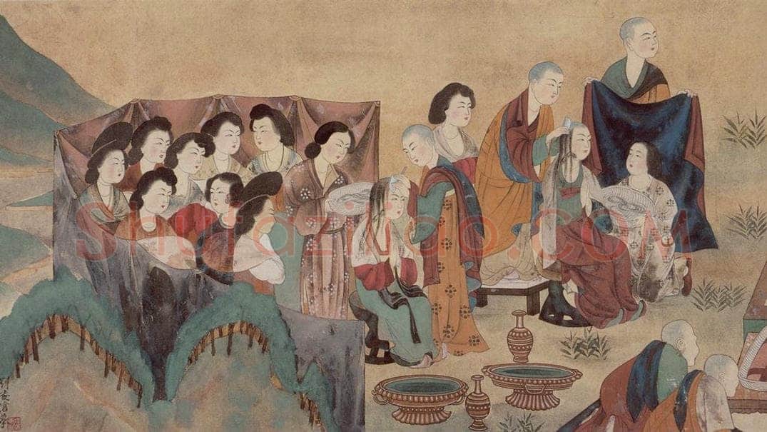 1955年 刘凌沧 《剃度图》 书画作品