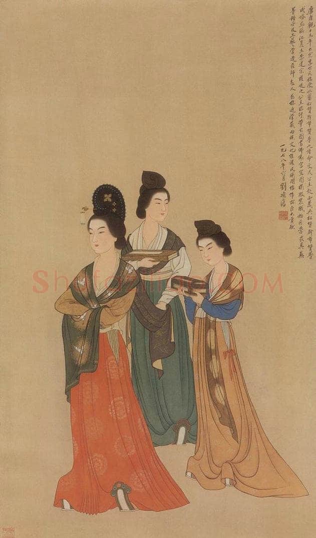 1978年 刘凌沧 《文成公主》 书画作品