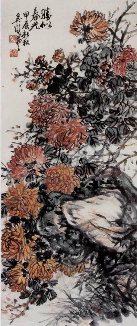 1964年 吴茀之 胜似春光 书画作品