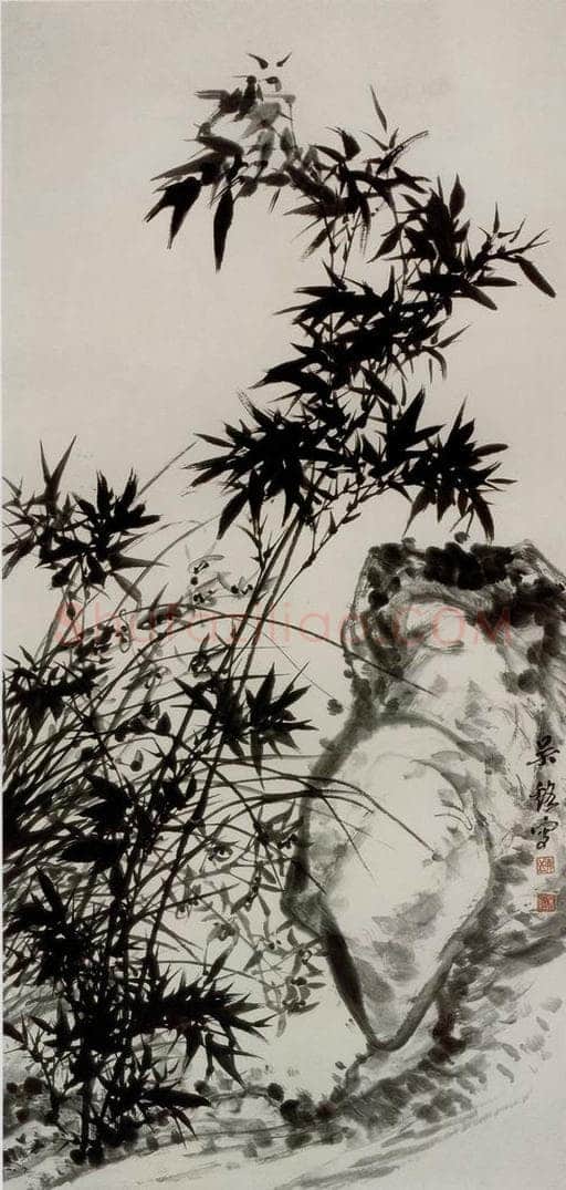 吴茀之 兰竹 书画作品