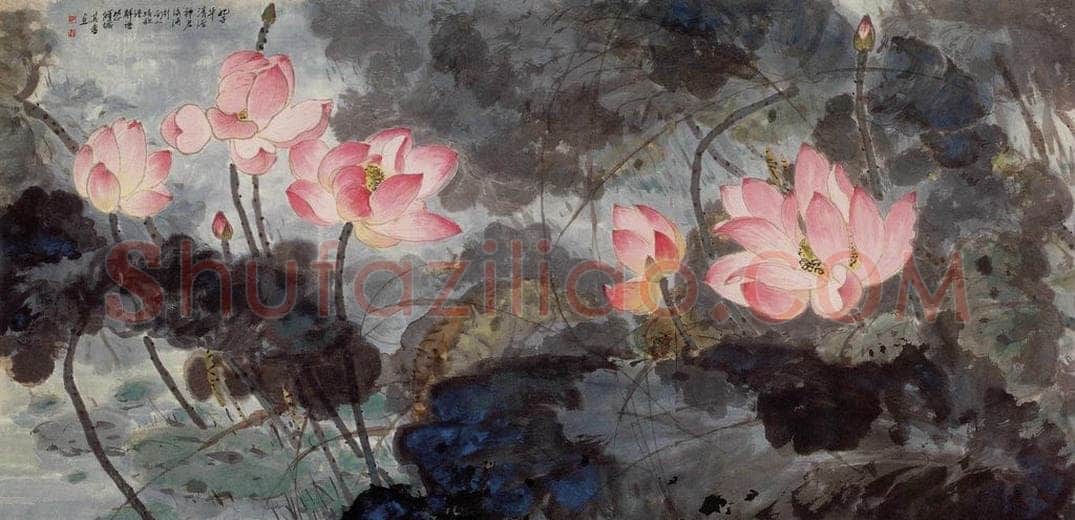 1976年 宗其香 《妃子华清浴神君》 书画作品