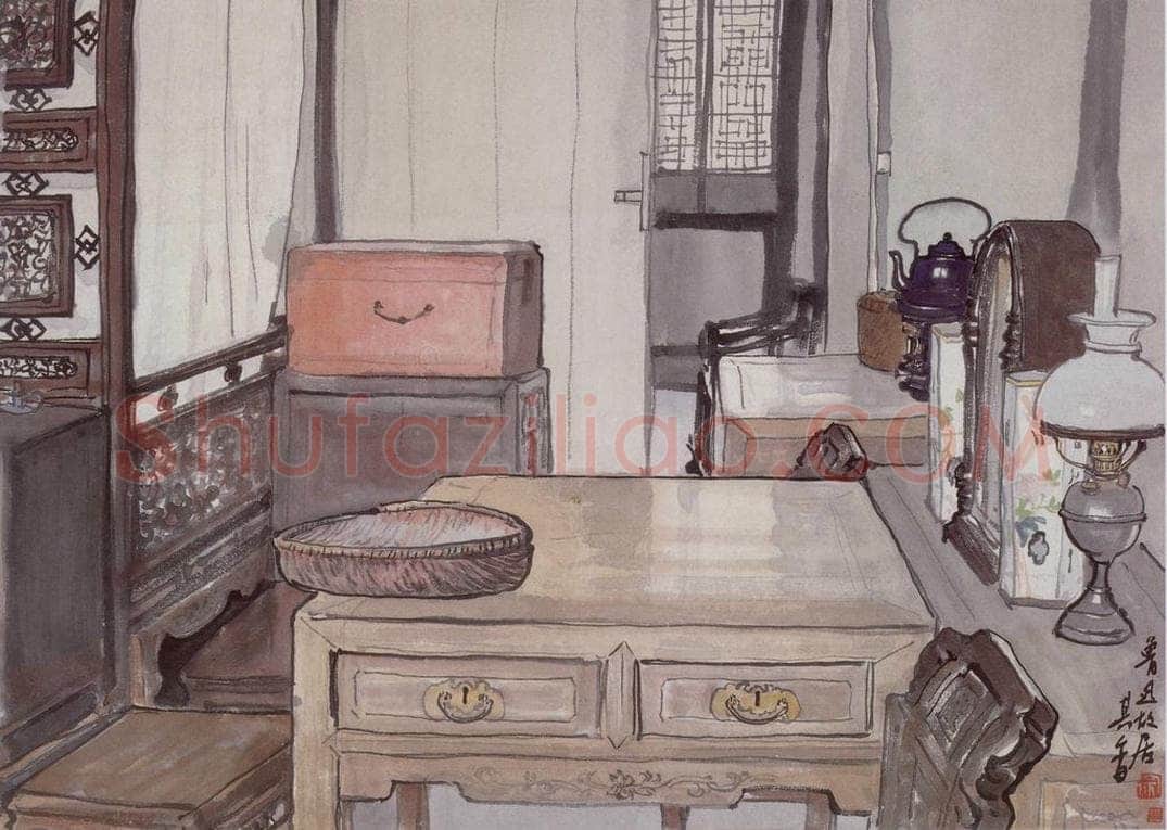 1956年 宗其香 《鲁迅故居》 书画作品